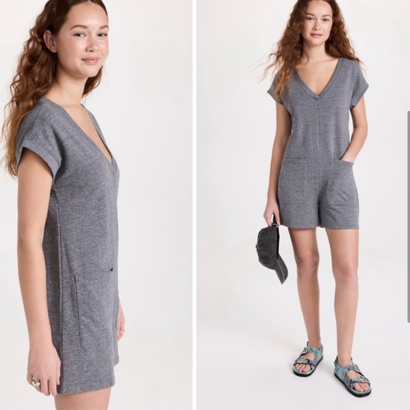 Madewell Pants - MADEWELL SPRING ROLL ROMPER HEATHER GREY MEDIUM